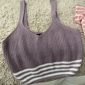 shein crop sweater tank